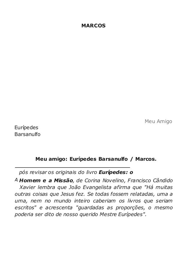Meu Amigo Euriacutepedes Barsanulfo Portuguese Edition